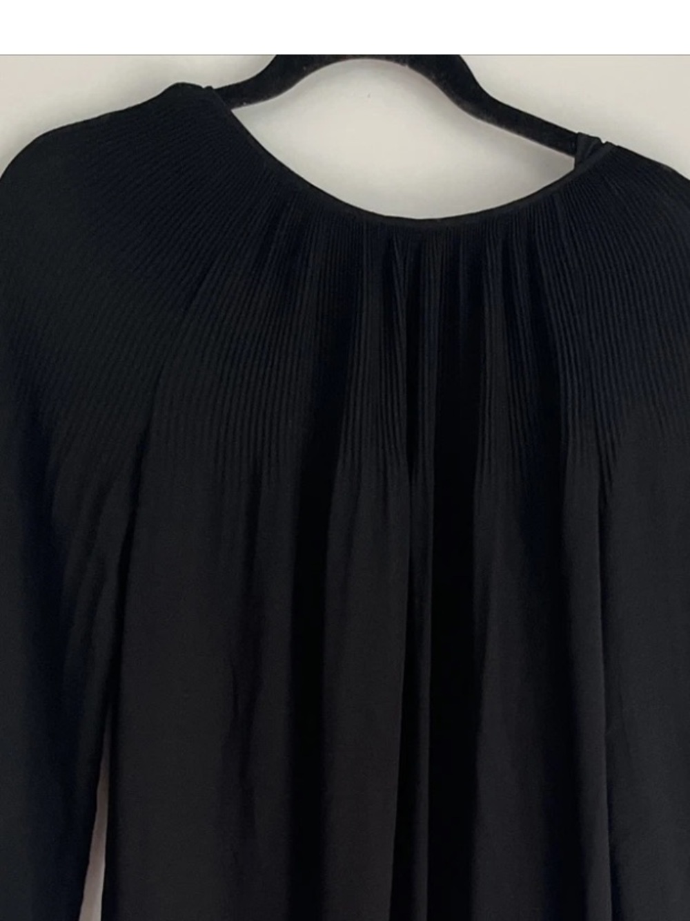 Max Studio Classic Black Pleated Shift Dress - Size Small